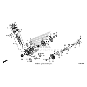 Honda - Bearing B, Connecting Rod (Brown) - 13216-HL4-003