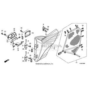 Honda - Striker, Front Door - 67238-HL3-A00