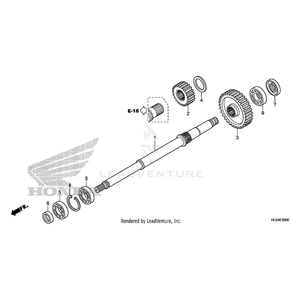 Honda - Bearing, Radial Ball (6205) - 96100-62050-00