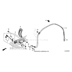 Honda - Rubber, Hand Brake - 47160-HL3-A00