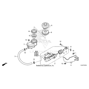 Honda - Hose, Reserve Tank - 45512-HL6-A01