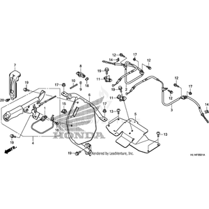 Honda - Cable, Left Parking Brake - 45470-HL1-A51