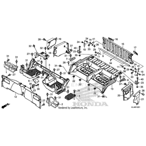 Honda - Panel, Right Cover Bed Side *Nh196* (Ross White) - 81555-HL4-A10ZB