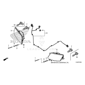 Honda - Headlight Unit, Left - 33160-HL3-A00