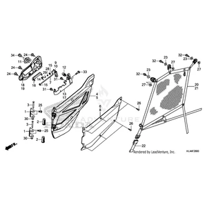 Honda - Panel, Right Front Door *Nhb68Mr* (Wol) (Nemesis Silver Metallic R) - 67225-HL4-A10ZE