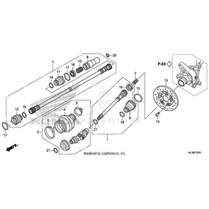 Honda - Joint, Front Propeller Shaft - 40402-HL3-A00