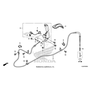 Honda - Cable Assembly, Parking Brake - 45460-HL3-A01