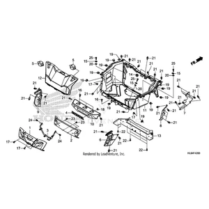 Honda - Stay, Muffler Protector - 18314-HL6-A00