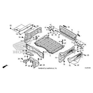 Honda - Panel Set, Left Bed Side (Type2) (Wl) - 81580-HL4-A60ZB