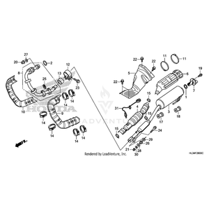 Honda - Pipe, Ex. - 18320-HL3-A00