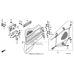 Honda - Door Set, Right Rear (Type1) (Wl) - 73505-HL3-B00ZA