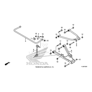 Honda - Arm Assembly, Left Rear (Lower) - 52360-HL3-A00