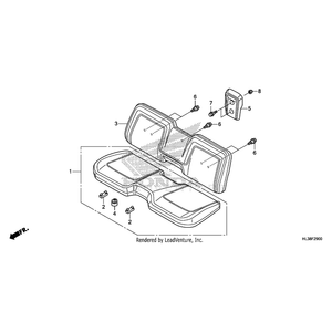 Honda - Seat-Back Assembly - 77200-HL3-B42