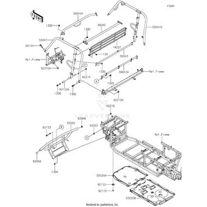Kawasaki - Screen,T.Black - 14037-0758-388