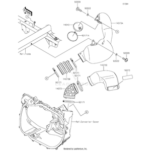 Kawasaki - Duct,Intake - 14073-0790