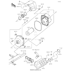Kawasaki - Duct,Intake - 14073-0815