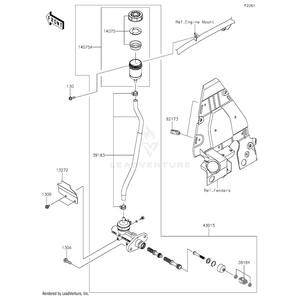 Kawasaki - Cap-Assembly - 14075-0038