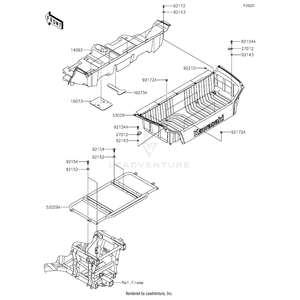 Kawasaki - Insulator,Center Console - 16073-0803