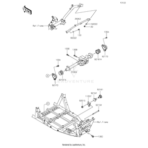 Kawasaki - Pipe-Comp,Fr - 31064-0732