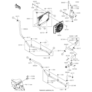 Kawasaki - Pipe,Lh - 32154-7507