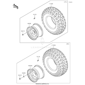 Kawasaki - Tire,26X9.00R12 4Pr,Frontier - 41009-0567