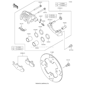 Kawasaki - Pad-Assembly-Brake,Rh - 43082-0127