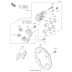 Kawasaki - Pad-Assembly-Brake - 43082-0196