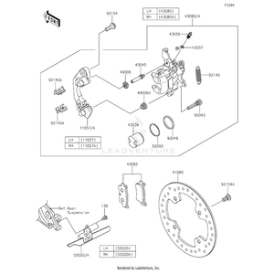 Kawasaki - Pad-Assembly-Brake - 43082-0197