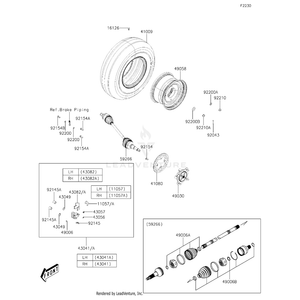 Kawasaki - Hub,Fr - 49030-Y003