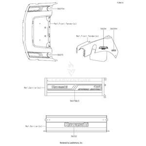 Kawasaki - Pattern,Side Plate,Lh - 56075-2769