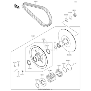Kawasaki - Sheave-Comp,Fixed - 59302-0090