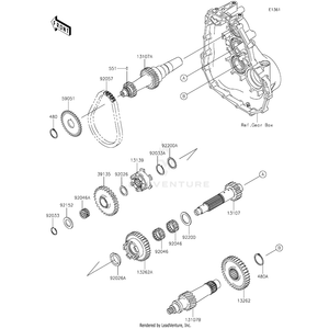 Kawasaki - Bearing-Needle,Fwf-283317 - 92046-1278