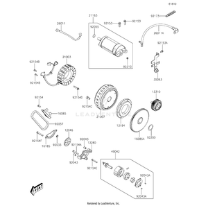 Kawasaki - Chain,Oil Pump - 92057-Y013