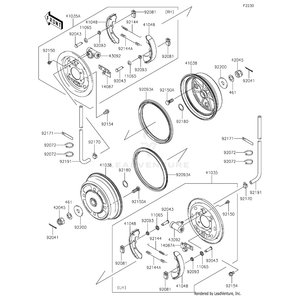 Kawasaki - Spring,Shoe Clamp - 92081-1904
