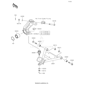 Kawasaki - Bushing-Rubber - 92092-005