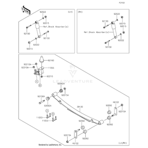 Kawasaki - Bushing-Rubber - 92092-1084