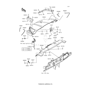 Kawasaki - Seal,Rear,Lh - 92093-0169