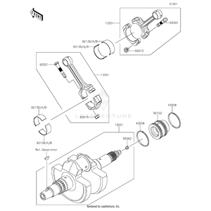 Kawasaki - Bushing,Connecting Rod,Yellow - 92139-0765