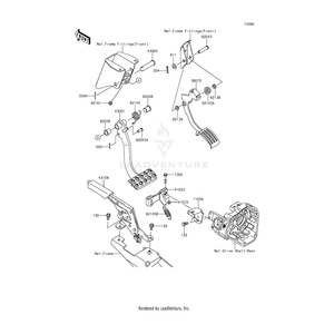 Kawasaki - Spring,Brake Pedal Re - 92145-0575