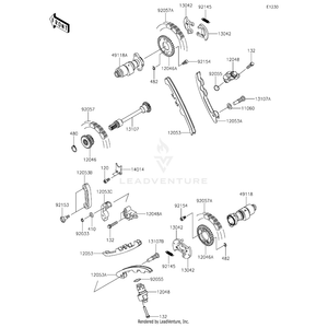 Kawasaki - Spring,Decomp - 92145-0913