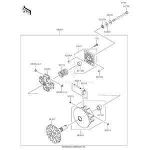 Kawasaki - Bolt,12X163.5 - 92150-1008