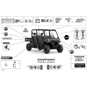 Can-Am - Roll Over Warning Label - 704908021