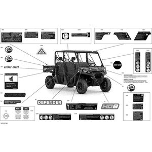 Can-Am - Roll Over Warning Label - 704908558
