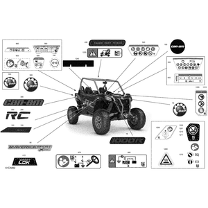 Can-Am - Hood Decal "1000R" - 704908543