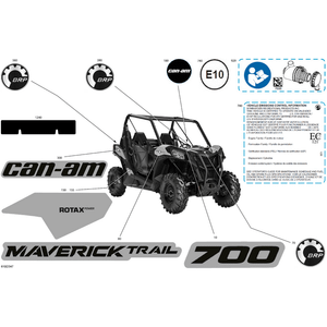 Can-Am - Catalyst Gray, LH Decal ROTAX POWER - 704909332