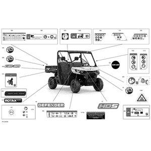 Can-Am - Lateral Decal "Defender" - 704905520