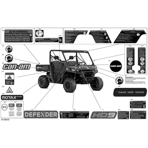 Can-Am - Lateral Decal "Defender" - 704908367