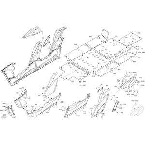Can-Am - Black, LH Lower Panel - 705007035