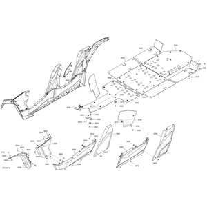 Can-Am - White RH Center Cage Panel - 705007422