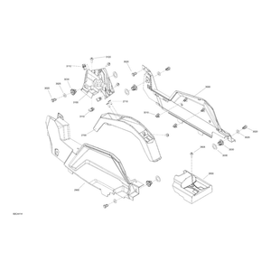 Can-Am - RH Lateral Console Panel - 707901077